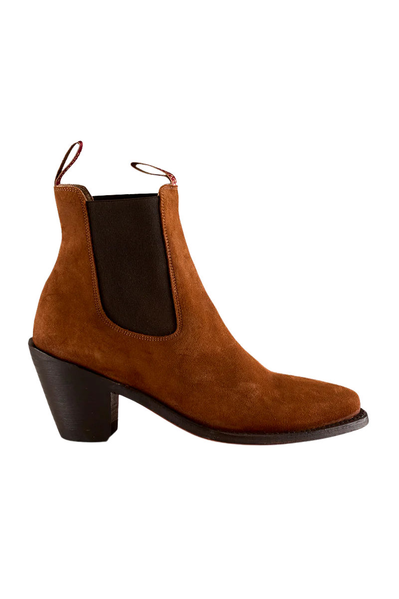 Ringers Western Womens Acacia Dress Boots (223023RW) Tan Suede [GD]