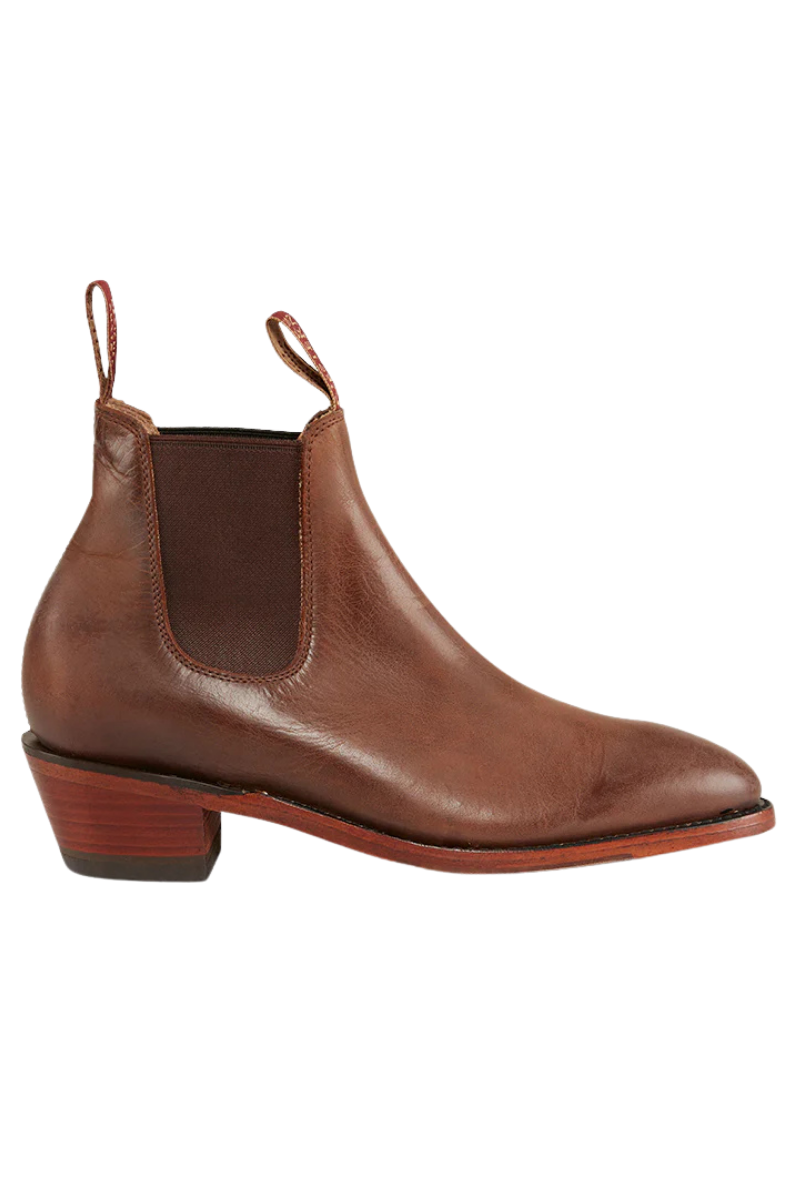 Ringers Western Womens Filly Classic Dress Boots (519250005) Burnt Brown [AD]