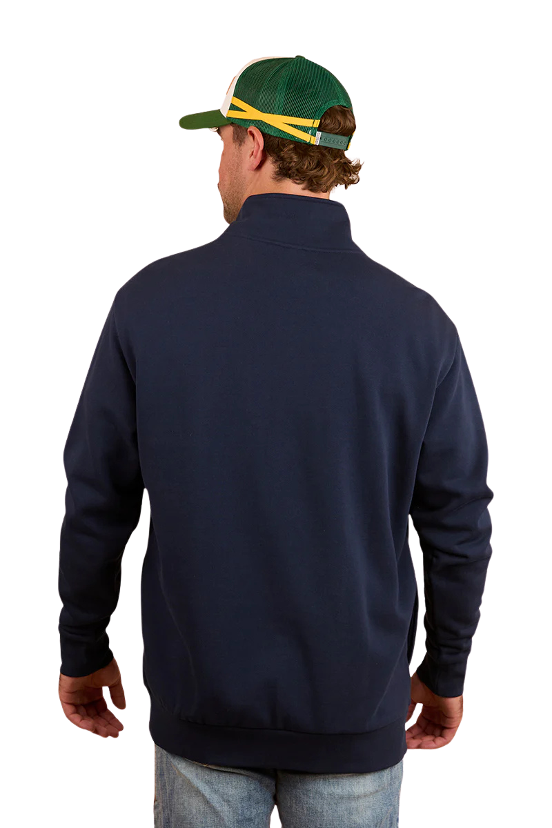Ringers Western Mens Strand 1/4 Zip Jumper (123074RW) Navy