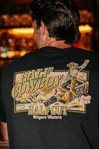 Ringers Western Mens Half Cut Loose Fit S/S Tee (123115RW) Black
