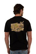 Ringers Western Mens Half Cut Loose Fit S/S Tee (123115RW) Black