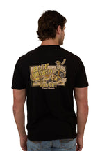 Ringers Western Mens Half Cut Loose Fit S/S Tee (123115RW) Black