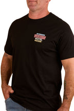 Ringers Western Mens Ride Hard Loose Fit S/S Tee (124066RW) Black