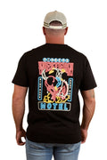 Ringers Western Mens Ride Hard Loose Fit S/S Tee (124066RW) Black