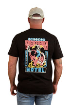 Ringers Western Mens Ride Hard Loose Fit S/S Tee (124066RW) Black
