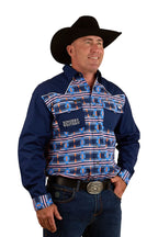 Ringers Western Mens Friday Night Limited Edition L/S Shirt (124071RW) Navy