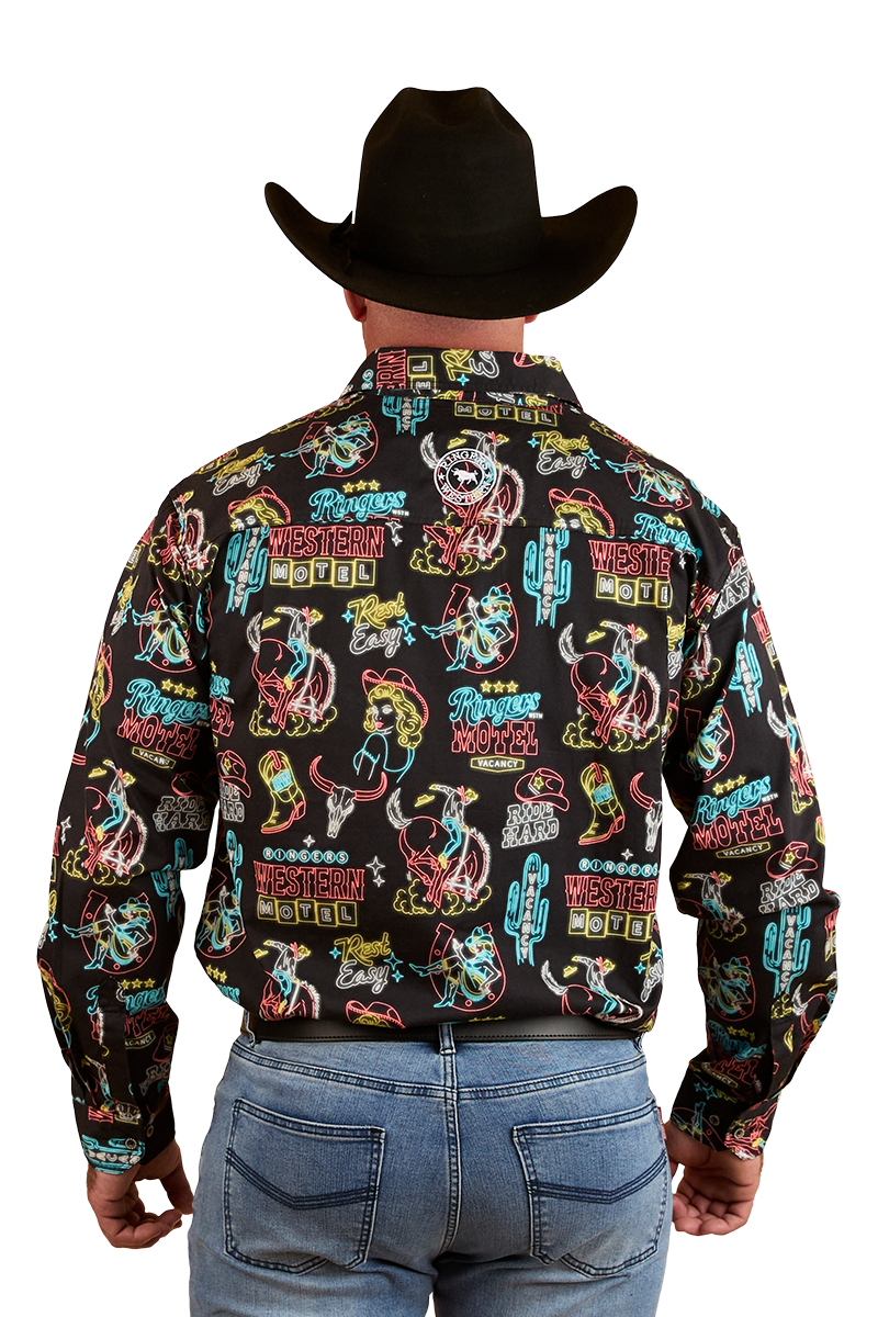Ringers Western Mens The Dyno Limited Edition L/S Shirt (124089RW) Black/Multi