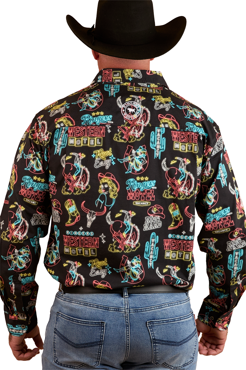 Ringers Western Mens The Dyno Limited Edition L/S Shirt (124089RW) Black/Multi