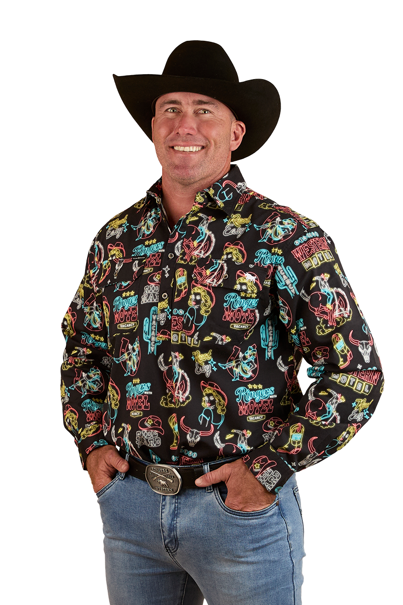 Ringers Western Mens The Dyno Limited Edition L/S Shirt (124089RW) Black/Multi