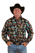 Ringers Western Mens The Dyno Limited Edition L/S Shirt (124089RW) Black/Multi
