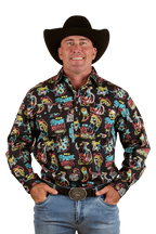 Ringers Western Mens The Dyno Limited Edition L/S Shirt (124089RW) Black/Multi