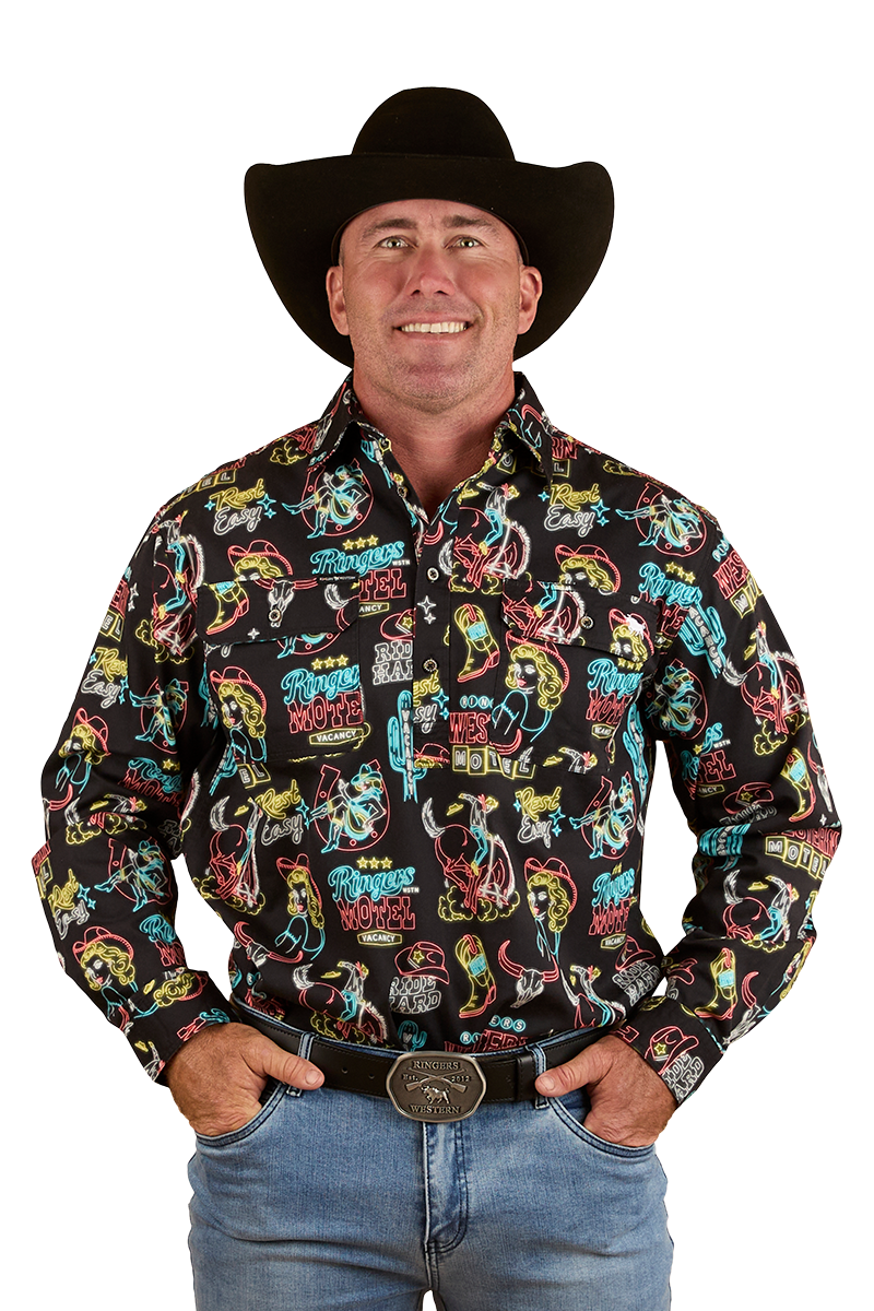 Ringers Western Mens The Dyno Limited Edition L/S Shirt (124089RW) Black/Multi