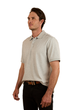 Ringers Western Mens Tech S/S Polo (124091RW) Grey Marle