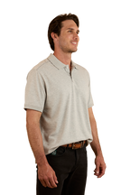 Ringers Western Mens Tech S/S Polo (124091RW) Grey Marle