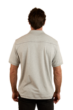 Ringers Western Mens Tech S/S Polo (124091RW) Grey Marle