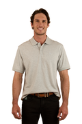 Ringers Western Mens Tech S/S Polo (124091RW) Grey Marle