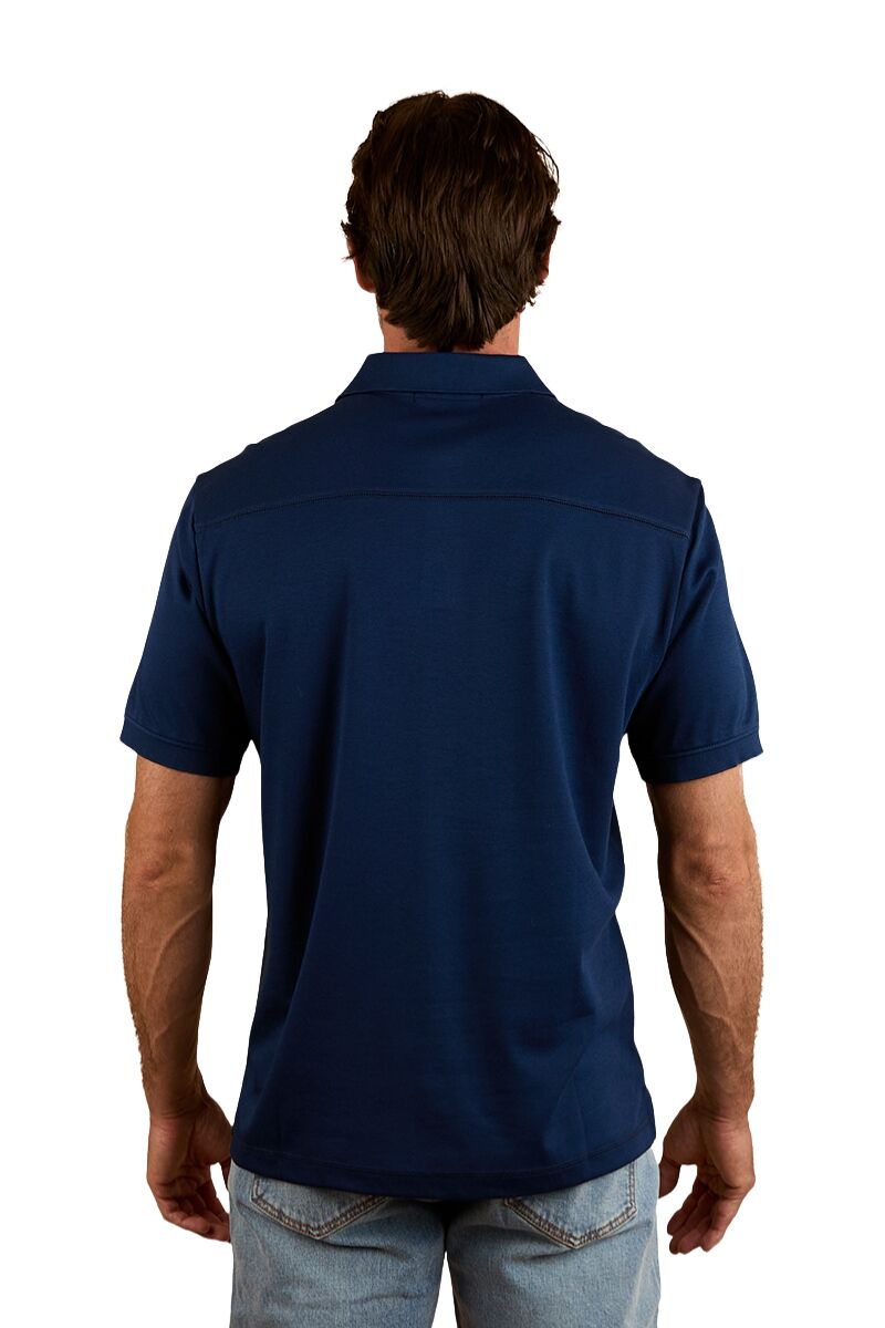 Ringers Western Mens Tech S/S Polo (124091RW) Navy