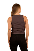 Ringers Western Womens Lets Horse Around Rib Tank (224065RW) Washed Black