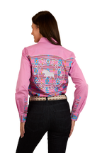 Ringers Western Womens Burdekin Limited Edition Full Button L/S Shirt (224092RW) Pastel Pink