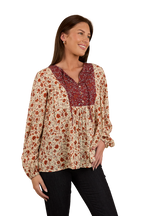 Ringers Western Womens Twyla Fashion S/S Top (224078RW) Off White [SD]