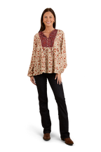 Ringers Western Womens Twyla Fashion S/S Top (224078RW) Off White [SD]