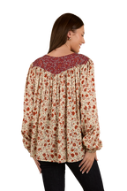 Ringers Western Womens Twyla Fashion S/S Top (224078RW) Off White [SD]