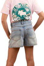 Ringers Western Childrens Bridie Denim Shorts (324046RW) Light Wash Blue
