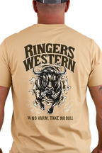 Ringers Western Mens Do No Harm Loose Fit S/S Tee (124067RW) Dark Sand