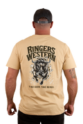 Ringers Western Mens Do No Harm Loose Fit S/S Tee (124067RW) Dark Sand