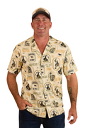 Ringers Western Mens Aint My First Rumbo Mens S/S Pub Shirt (124063RW) Off White