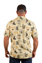 Ringers Western Mens Aint My First Rumbo Mens S/S Pub Shirt (124063RW) Off White