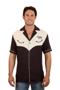 Ringers Western Mens Take No Bull Mens S/S Pub Shirt (124092RW) Charcoal
