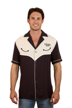 Ringers Western Mens Take No Bull Mens S/S Pub Shirt (124092RW) Charcoal