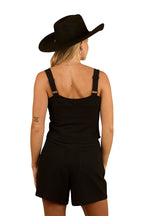 Ringers Western Womens Westley Embroidered Fashion Top (224084RW) Black