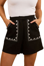 Ringers Western Womens Westley Embroidered Fashion Top (224084RW) Black