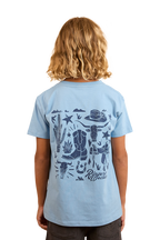 Ringers Western Childrens Boot Scootin Kids Classic Fit S/S Tee (324016RW) Dusk