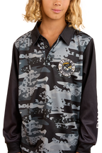 Ringers Western Childrens Big Catch L/S Fishing Jersey (324018RW) Black Camo