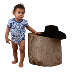 Ringers Western Infants Boot Scootin S/S Romper (524005RW) Dusk