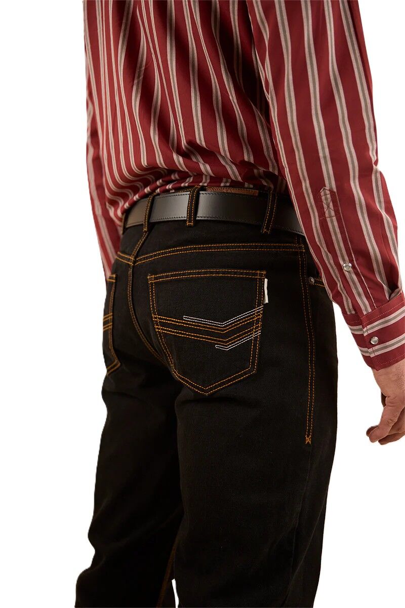 Ringers Western Mens Barrington Slim Fit Mid Rise Jeans (121092RW) Black