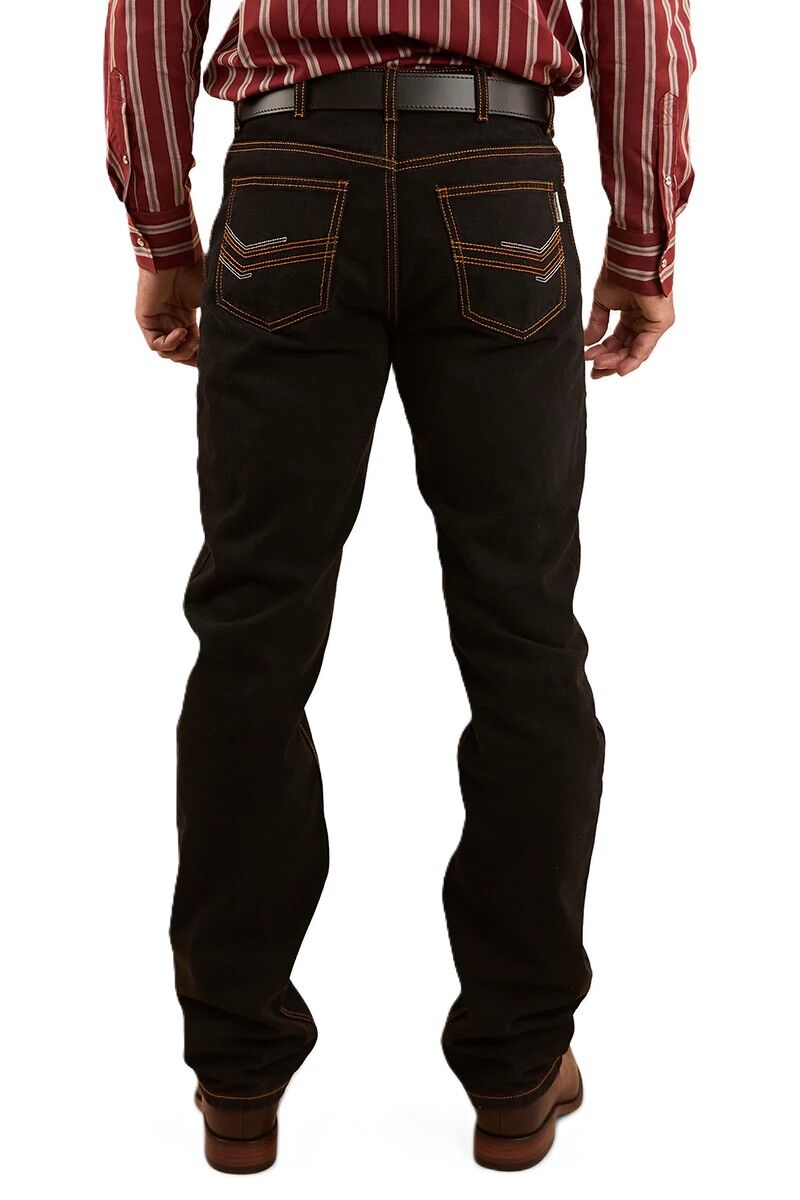 Ringers Western Mens Barrington Slim Fit Mid Rise Jeans (121092RW) Black