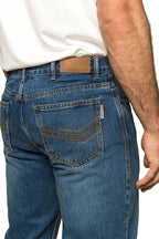Ringers Western Mens Barrington Slim Fit Mid Rise Jeans (121092RW) Dark Wash Blue