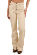 Ringers Western Womens Betsy High Rise Bootleg Jeans (223053RW) Off White