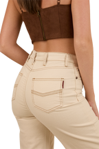 Ringers Western Womens Betsy High Rise Bootleg Jeans (223053RW) Off White