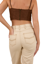 Ringers Western Womens Betsy High Rise Bootleg Jeans (223053RW) Off White