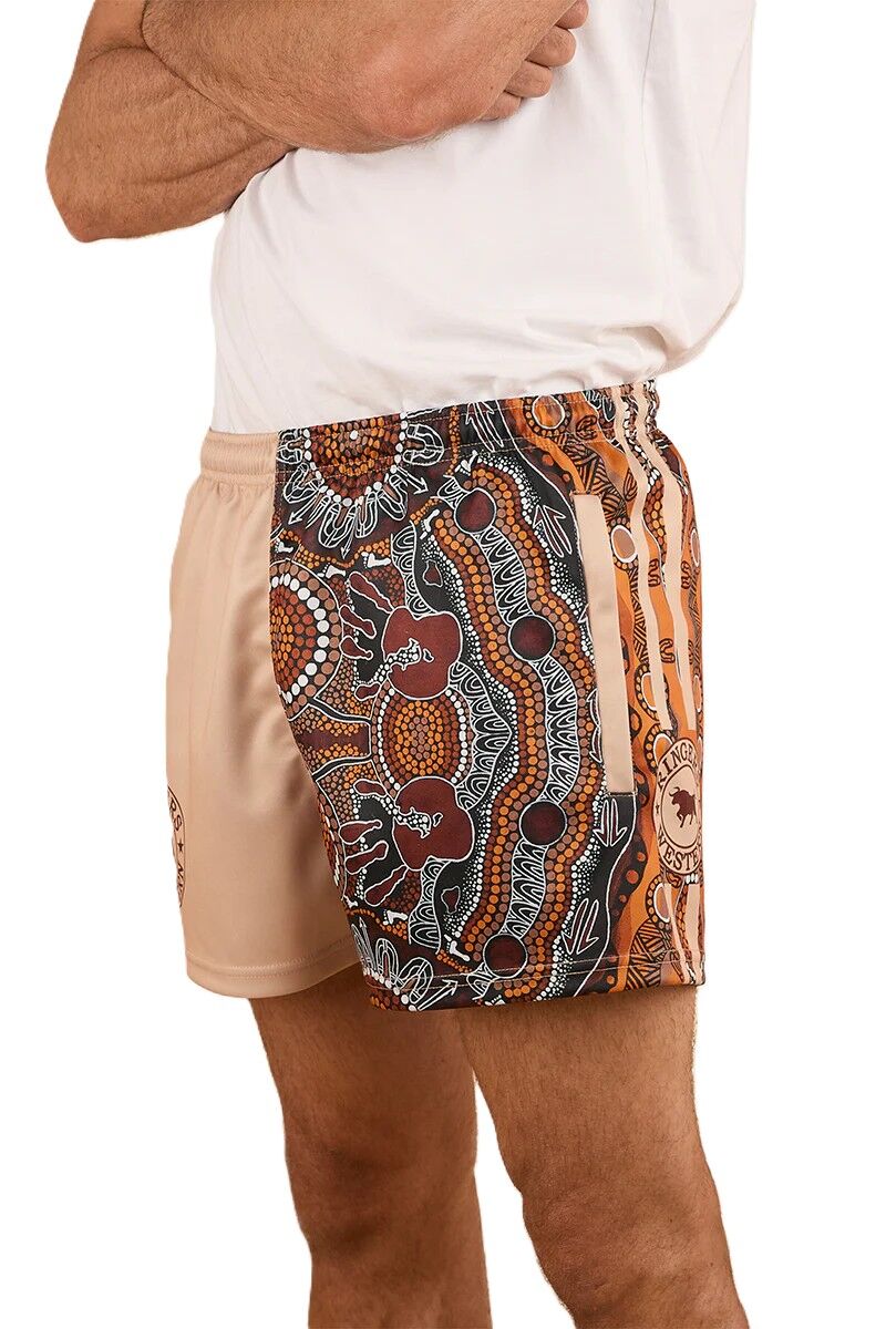 Ringers Western Unisex Walkabout Warrior Footy Shorts (424060RW) Dark Sand/Multi