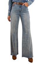 Ringers Western Womens Visalia Rose Wide Leg Jeans (223117RW) Light Wash Blue