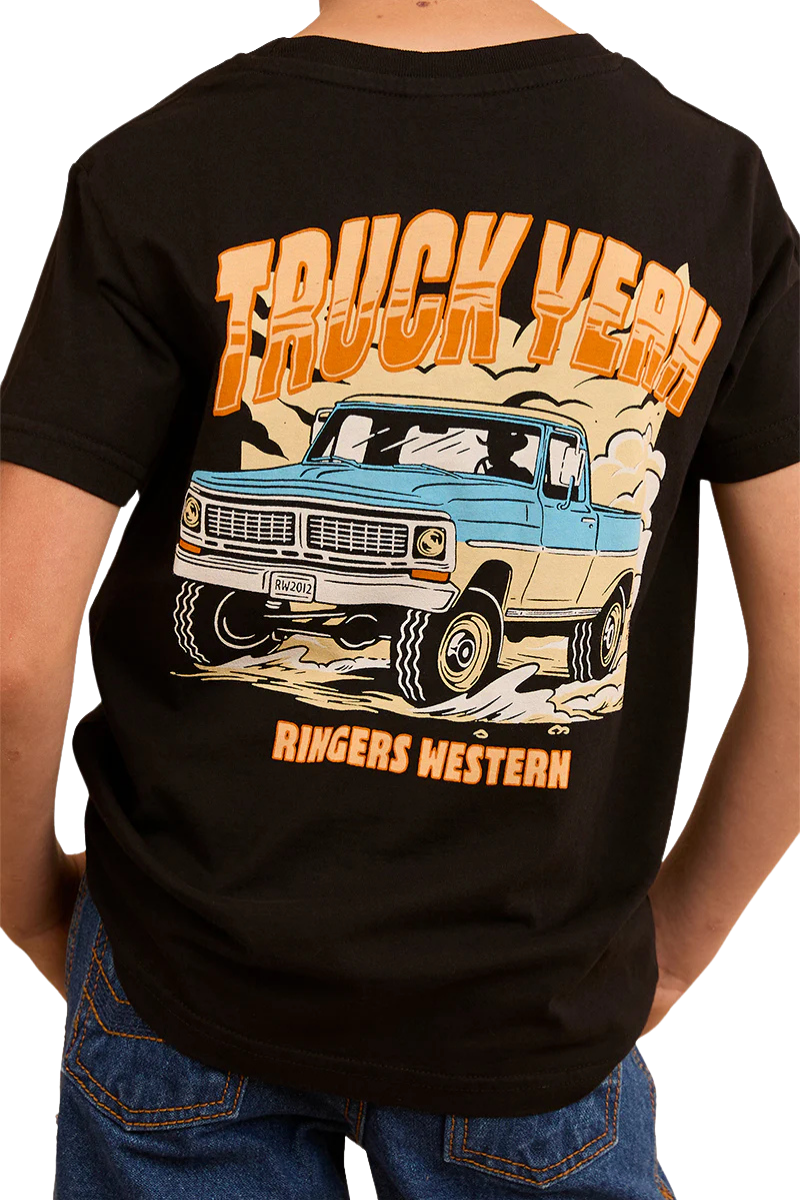 Ringers Western Boys Truck Yeah Classic Fit S/S Tee (823005RW) Black