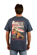 Ringers Western Mens Poster Mens Loose Fit S/S Tee (124088RW) Washed Navy