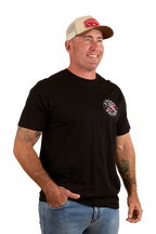 Ringers Western Mens Bucking Bull Loose Fit S/S Tee (124069RW) Black