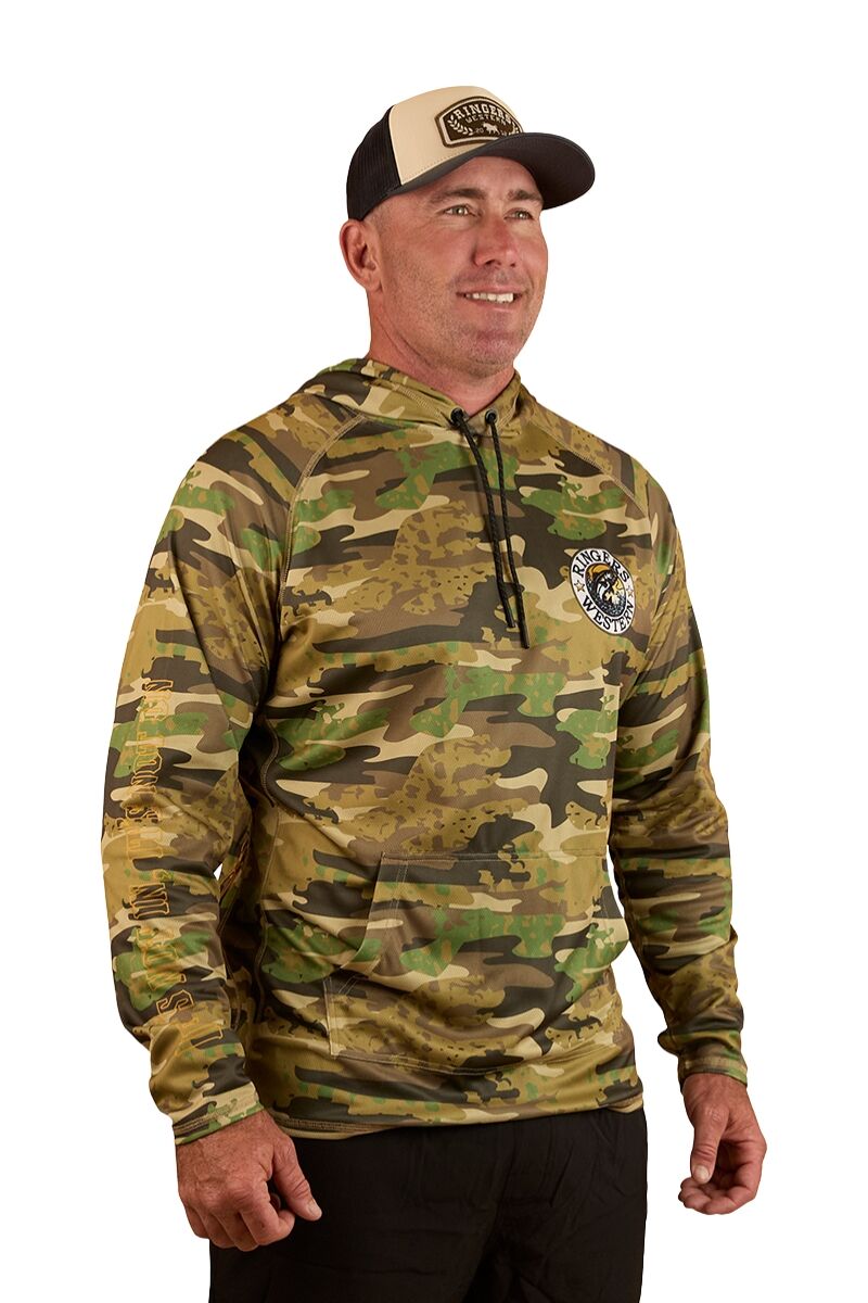 Ringers Western Unisex Big Catch Hooded L/S Fishing Jersey (424040RW) Camo